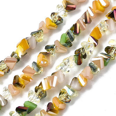 Electroplate Glass Beads Strands EGLA-N002-06D-1