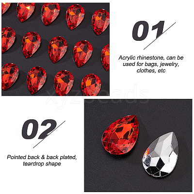 1 Bag Taiwan Acrylic Rhinestone Cabochons KY-OC0001-21-1