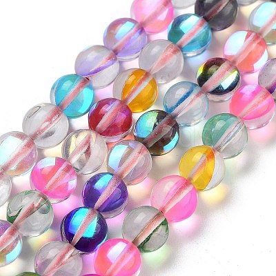 Transparent Glass Beads GLAA-B022-8mm-11-1