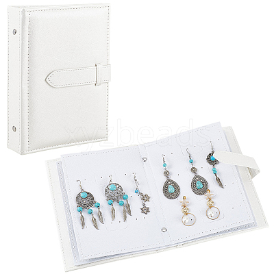 Portable PU Leather Earring Display Book EDIS-CL0001-02A-1