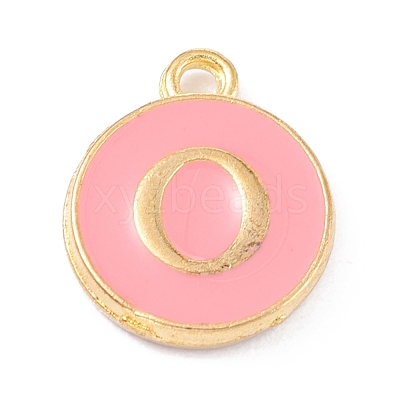 Golden Plated Alloy Enamel Charms ENAM-Q437-14O-1