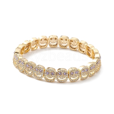 Brass Micro Pave Cubic Zirconia Beads KK-M241-01-1
