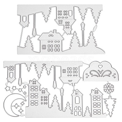 Carbon Steel Cutting Dies Stencils DIY-WH0170-353-1