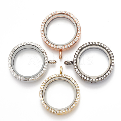 Alloy Magnetic Locket Pendants PALLOY-T052-23-1
