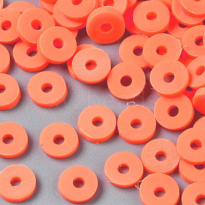 Handmade Polymer Clay Beads CLAY-R067-6.0mm-B12-1
