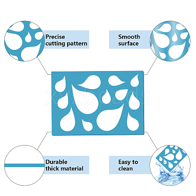 Acrylic Earring Handwork Template DIY-WH0359-066-1