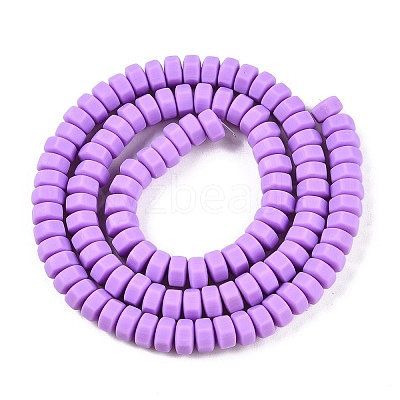 Handmade Polymer Clay Beads Strand CLAY-T021-01O-1
