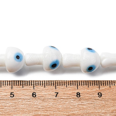 Handmade Evil Eye Lampwork Beads Strands LAMP-S069-01A-1