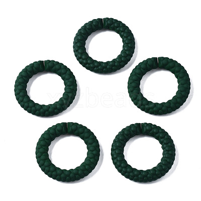 Spray Painted CCB Plastic Linking Rings CCB-Q091-010B-1