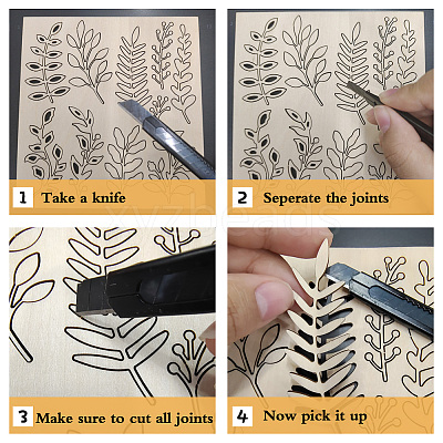 Wood Shaving Boards DIY-WH0548-008-1
