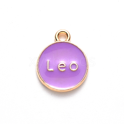 Alloy Enamel Pendants X-ENAM-S124-01A-01G-1