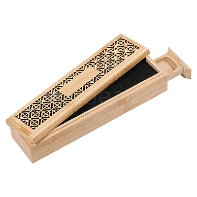 Rectangle Wood Incense Box AJEW-WH0817-031-1