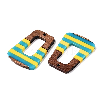Epoxy Resin & Walnut Wood Pendants RESI-N039-121S-1