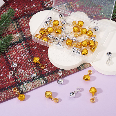 40Pcs 2 Colors Brass Pendants KK-TA0003-22-1
