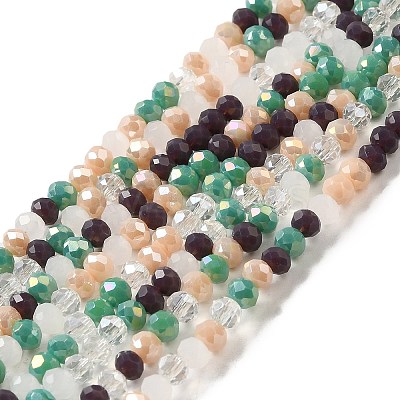 Glass Beads Strands EGLA-A034-M4mm-42-1