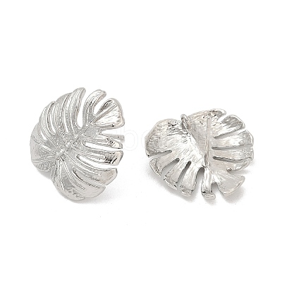 Brass Stud Earring Findings KK-Z099-04P-03-1