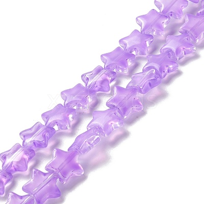 Transparent Glass Beads Strand GLAA-K057-01F-1