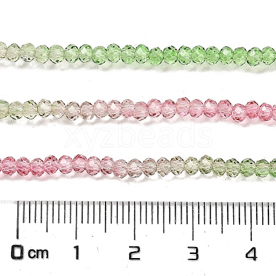 Transparent Painted Glass Beads Strands DGLA-A034-T1mm-A18-1