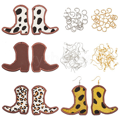 DIY Boot Dangle Earring Making Kit DIY-OC0009-74-1