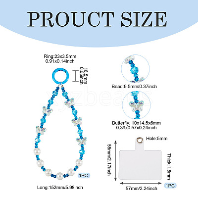 Resin Beads Mobile Straps AJEW-TAC0006-10A-1