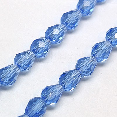 Glass Beads Strands EGLA-E010-8x12mm-02-1