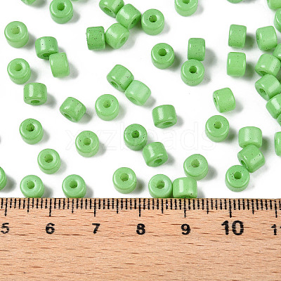 Opaque Baking Paint Glass Seed Beads SEED-T008-02Q-1