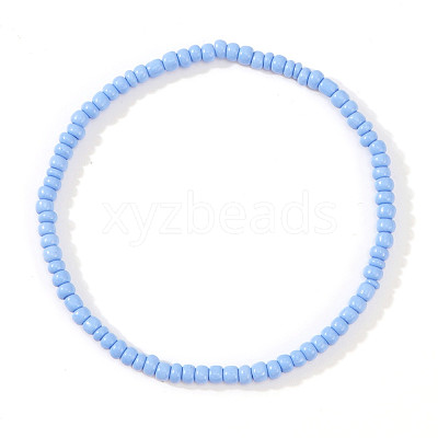 Glass Seed Beads Stretch Bracelets ZE8223-10-1