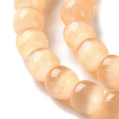 Natural Selenite Beads Strands G-B103-A01-03-1