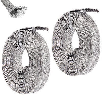 8M 304 Stainless Steel Flat Tinned Braided Wire FIND-UN0010-04-1
