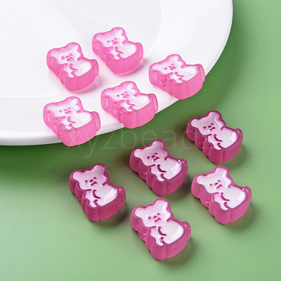 Transparent Acrylic Beads X-MACR-S374-07B-02-1