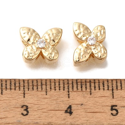 Brass Micro Pave Cubic Zirconia KK-Q001-04G-02-1