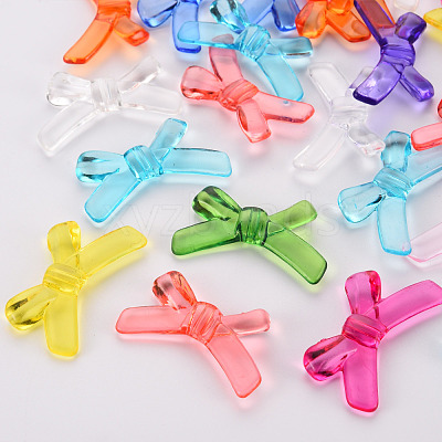 Transparent Acrylic Beads X-TACR-S154-55B-1