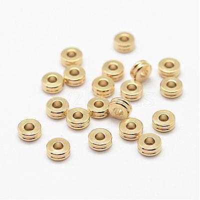 Brass Spacer Beads KK-P095-14-B-1