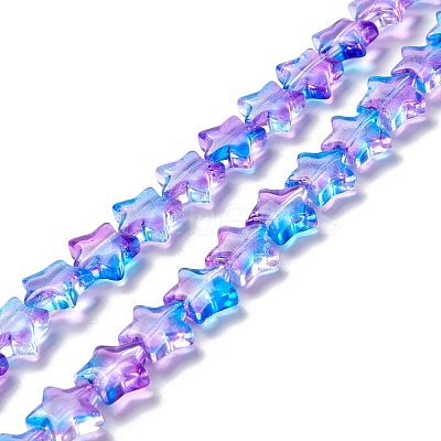 Transparent Glass Beads Strand GLAA-K057-01H-1