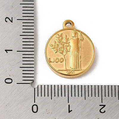 304 Stainless Steel Pendants STAS-L022-310G-1