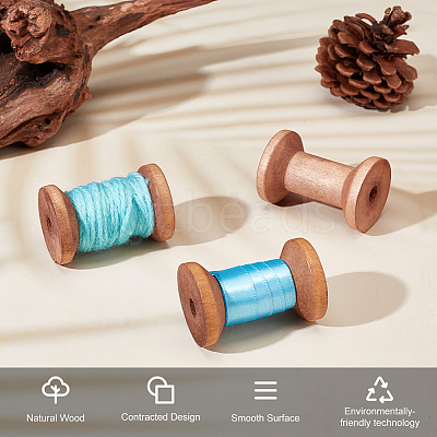 Wooden Empty Spools for Wire TOOL-WH0125-86-1