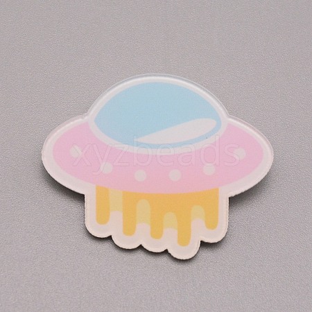 Spacecraft Plastic Brooch for Backpack Clothes JEWB-TAC0007-04-1