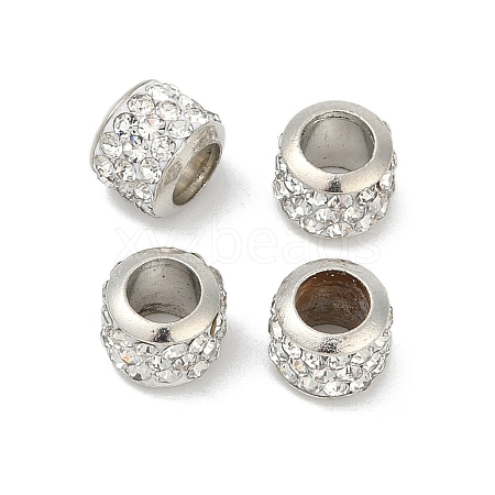 Alloy Rhinestone Clay Pave Beads ALRI-D300-01P-02-1