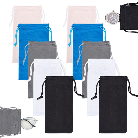  20Pcs 5 Colors Microfiber Eyeglasses Pocket Pouches AJEW-NB0005-56-1