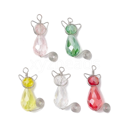 Glass Pendants PALLOY-JF02989-1