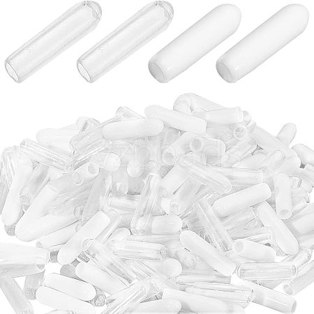  200Pcs Plastic & 200Pcs Rubber End Caps DIY-NB0006-73-1