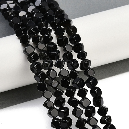 Natural Black Onyx(Dyed & Heated) Beads Strands G-A257-A01-01-1