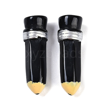 Pencil Resin Cabochons RESI-Q014-6D-1