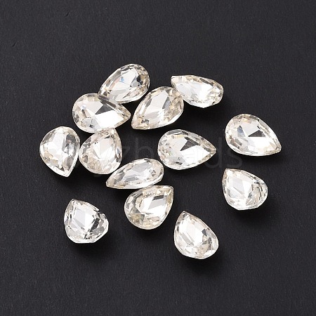 Glass Rhinestone Cabochons GGLA-P002-08A-01-1