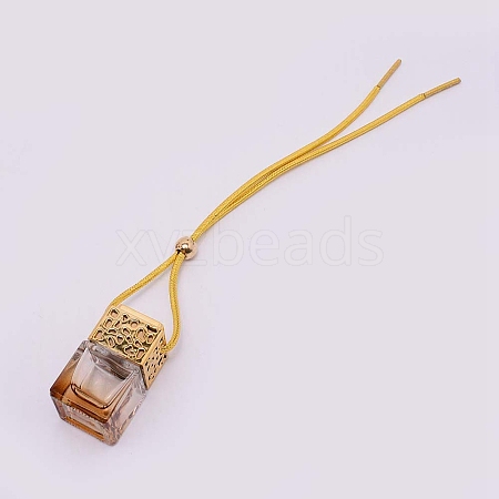 Car Hanging Air Freshener Glass Bottles DJEW-WH0008-10D-1