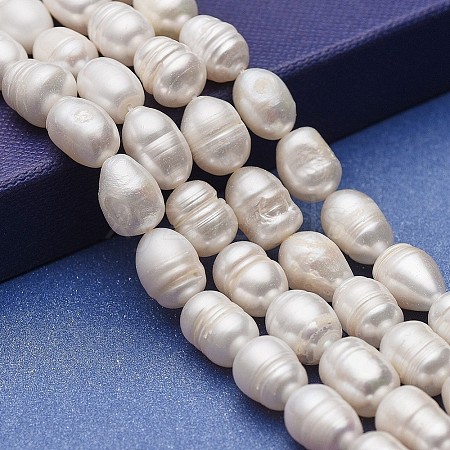 Natural Cultured Freshwater Pearl Beads Strands PEAR-P060-03B-01-1