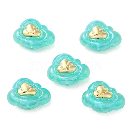 Resin Cartoon Cloud Beads RESI-C047-01A-1