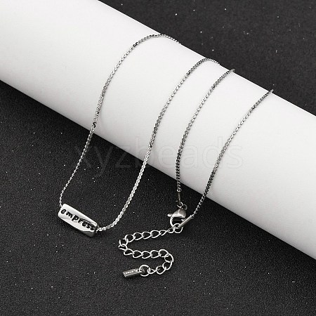 304 Stainless Steel Serpentine Chain Necklaces NJEW-K255-33P-1