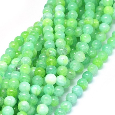 Natural Dyed Jade Beads Strands G-F601-A20-1
