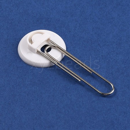 Iron Clip with Blank Plastic Settings AJEW-WH0285-32-1